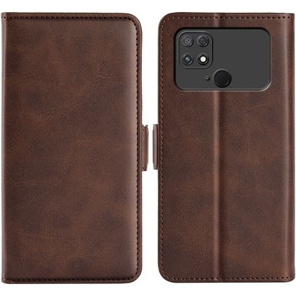 Mobigear Slim Magnet POCO C40 Hoesje Bookcase Portemonnee - Bruin