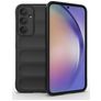 Mobigear Bumpy Samsung Galaxy A35 Hoesje Flexibel TPU Backcover - Zwart