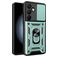 Mobigear Armor Ring Cam Slide Samsung Galaxy S24 FE Hoesje Hardcase Backcover Shockproof met Ringhouder en Camera Slider - Groen