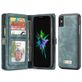 Caseme 008 iPhone XS Hoesje Uitneembare 2in1 Bookcase Portemonnee - Blauw