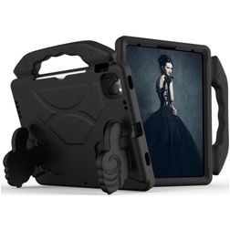 Mobigear Thumbs Up iPad Air 4 (2020) Kinder Tablethoes met Handvat - Zwart