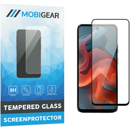 Mobigear Premium Motorola Moto G34 Glazen Screenprotector - Case Friendly - Zwart