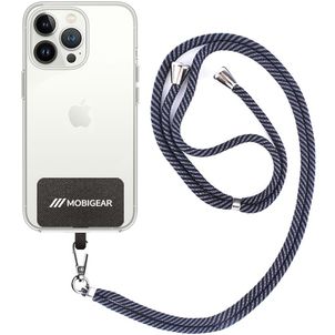 Mobigear Lanyard Universeel Telefoonkoord Verstelbaar - Zwart / Grijs