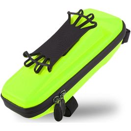 Mobigear Zipper Bag Telefoonhouder Fiets Fietsframe Klem Universeel - 6.5 inch - Geel Mobigear Zipper Bag Telefoonhouder Fiets Fietsframe Klem Universeel - 6.5 inch - Geel
