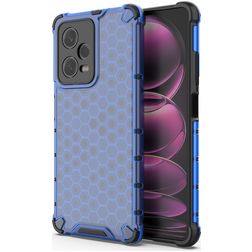 Mobigear Honeycomb POCO X5 Pro Hoesje Hardcase Backcover Shockproof - Blauw
