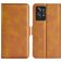 Mobigear Slim Magnet Realme GT2 Pro Hoesje Bookcase Portemonnee - Cognac