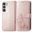 Mobigear Clover Samsung Galaxy A54 Hoesje Bookcase Portemonnee - Roségoud