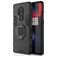 Mobigear Armor Ring OnePlus 8 Pro Hoesje Hardcase Backcover Shockproof met Ringhouder - Zwart