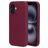 Mobiparts iPhone 16 Siliconen Hoesje Backcover - Plum Red