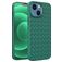 Mobigear Woven iPhone 14 Plus Hoesje Flexibel TPU Backcover - Groen