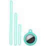 Mobigear Lanyard Apple AirTag Hoesje Flexibel Siliconen - Mint