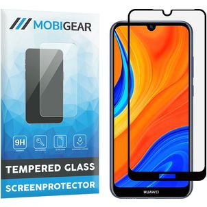 Mobigear Premium Huawei Y6s Glazen Screenprotector - Case Friendly - Zwart