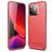 Mobigear Brushed Slim iPhone 13 Pro Max Hoesje Flexibel TPU Backcover - Rood