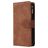 Mobigear Zipper Samsung Galaxy A41 Hoesje Bookcase Portemonnee - Bruin