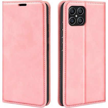 Mobigear Retro Slim HONOR X8 Hoesje Bookcase Portemonnee - Roze