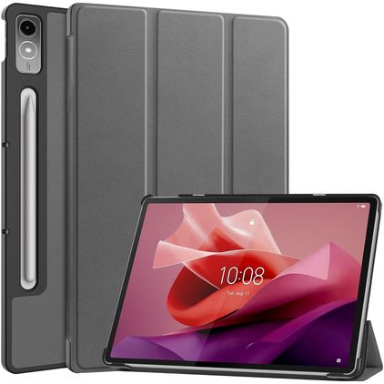 Mobigear Tri-Fold Lenovo Tab P12 Hoes Bookcase - Grijs