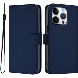 Mobigear Urban Wallet iPhone 16 Pro Hoesje Bookcase Portemonnee - Marineblauw