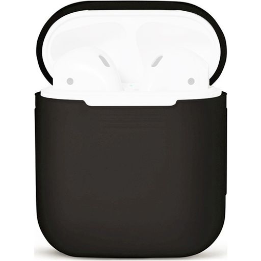 Mobigear Colors Apple AirPods 1 Hoesje Flexibel Siliconen - Zwart