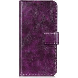 Mobigear Basic OPPO A76 Hoesje Bookcase Portemonnee - Paars