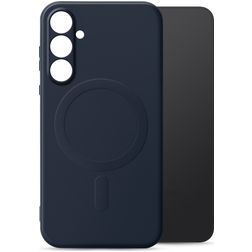 My Style Protective Flex Samsung Galaxy S25 Plus MagSafe Hoesje Flexibel TPU Backcover - Marineblauw