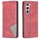 Mobigear Rhombus Slim Samsung Galaxy S23 Hoesje Bookcase - Rood