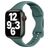 Mobigear Sport Slim Siliconen Apple Watch Bandje Druksluiting - 42/41/40/38 mm - Groen
