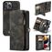 Caseme 008 iPhone 13 Pro Hoesje Uitneembare 2in1 Bookcase Portemonnee - Zwart