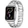 Mobigear Vienna Stalen Apple Watch Bandje Vouwsluiting - 42/41/40/38 mm - Zilver