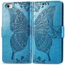 Mobigear Butterfly iPhone 8 Hoesje Bookcase Portemonnee - Blauw