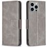 Mobigear Excellent iPhone 15 Pro Max Hoesje Bookcase Portemonnee - Grijs