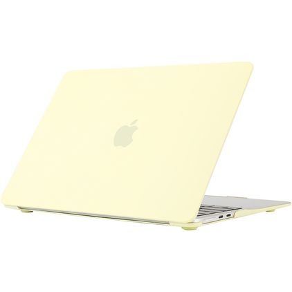 Mobigear Cream Matte MacBook Air 15 Inch (2023-2026) Hoes Hardshell Laptopcover MacBook Case - Geel - Model A2941 / A3114 / A3241 / A3448