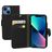 Mobiparts Saffiano Wallet iPhone 13 Mini Hoesje Bookcase Portemonnee - Zwart