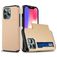 Mobigear Card iPhone 14 Pro Hoesje Hardcase Backcover Shockproof met Pasjeshouder - Goud