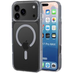 Mobiparts Hardcover Doorzichtig iPhone 17 Pro Max MagSafe Hoesje Hardcase Backcover - Transparant