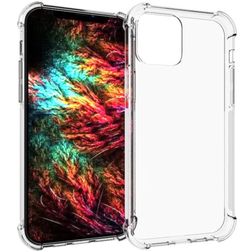 Mobigear Cushion Doorzichtig iPhone 12 Pro Max Hoesje Flexibel TPU Backcover Shockproof - Transparant