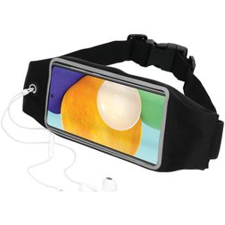 Mobiparts Comfort Fit Belt Telefoonhouder Hardlopen Samsung Galaxy A52s 5G Sport Hoesje Neopreen Heuptas - Zwart