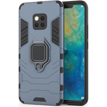 Mobigear Armor Ring Huawei Mate 20 Pro Hoesje Hardcase Backcover Shockproof met Ringhouder - Marineblauw