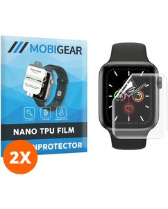 Mobigear Apple Watch - 44 mm Hydrogel TPU Screenprotector - Case Friendly (2-Pack)