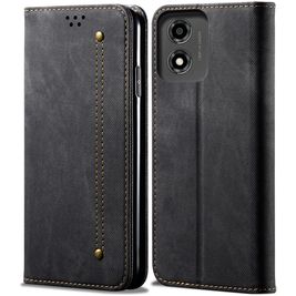 Mobigear Ranch Motorola Moto E14 Hoesje Bookcase Portemonnee - Zwart
