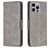 Mobigear Excellent iPhone 15 Pro Max Hoesje Bookcase Portemonnee - Grijs