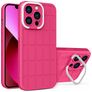 Mobigear Cube iPhone 14 Plus Hoesje Hardcase Backcover met Standaard - Magenta