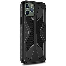 Mobigear Armor iPhone 12 Pro Max Hoesje Flexibel TPU Backcover Shockproof - Zwart