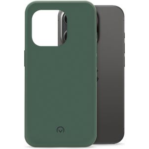 Mobilize Rubber Gelly iPhone 15 Pro Hoesje Flexibel TPU Backcover - Matt Green
