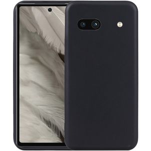 Mobigear Colors Google Pixel 7a Hoesje Flexibel TPU Backcover - Zwart