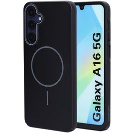 Mobiparts Slim Line Samsung Galaxy A16 MagSafe Hoesje Hardcase Backcover - Onyx Black