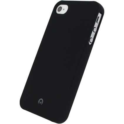 Mobilize Premium Coating iPhone 4 Siliconen Hoesje Backcover Shockproof - Zwart