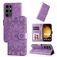 Mobigear Sunflower Samsung Galaxy S24 Ultra Hoesje Bookcase Portemonnee - Paars