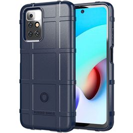 Mobigear Rugged Shield Xiaomi Redmi 10 4G Hoesje Flexibel TPU Backcover Shockproof - Blauw