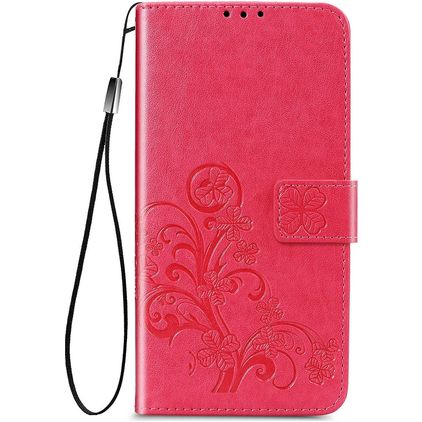 Mobigear Clover Samsung Galaxy S20 FE Hoesje Bookcase Portemonnee - Magenta