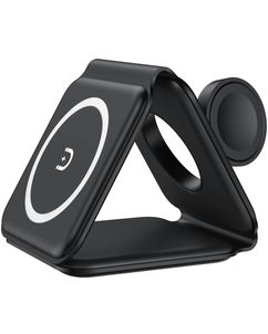 Valenta 3-in-1 Draadloze lader Qi Wireless 2.5W 2A - Zwart